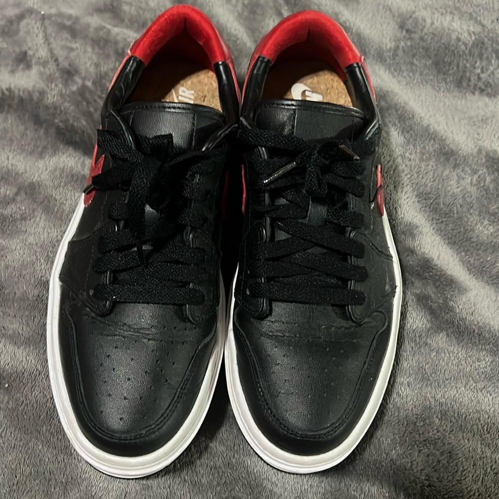Nike Jordans Black and Red